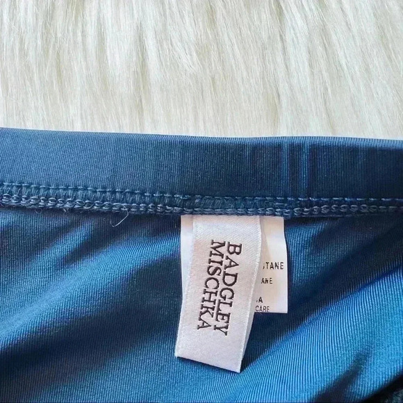 New Badgley Mischka One Piece Swimsuit Beaded Sz 8 - Picture 9 of 10